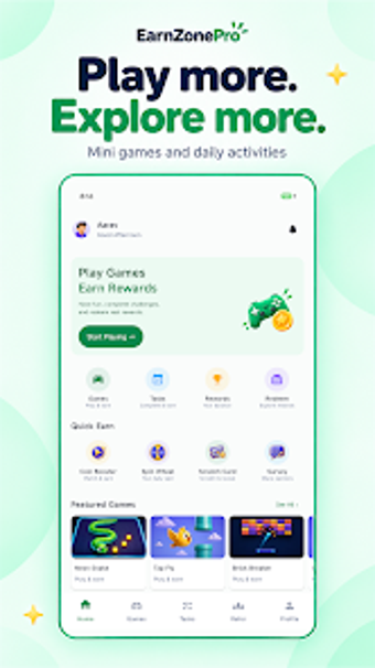 Image 0 for EarnzonePro: Mini Games