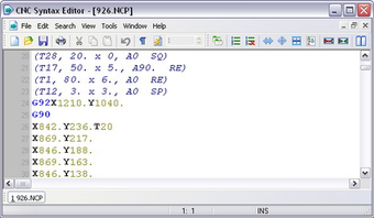 Image 0 for CNC Syntax Editor Free Ed…