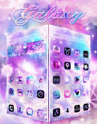 Imagen 3 para Color Nebula Galaxy Theme