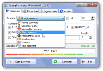 Image 1 for StrongPasswords Ultimate