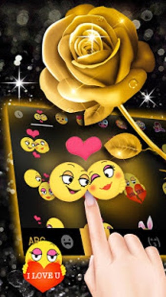 Imagen 0 para Gold Rose Lux Keyboard Th…