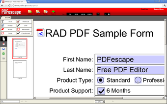 Imagen 0 para PDFescape Free PDF Editor
