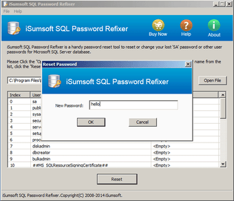 Image 0 for iSumsoft SQL Password Ref…