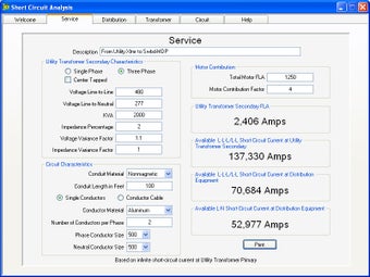 Imagen 0 para Short Circuit Analysis