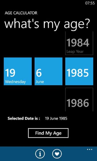 Image 0 for Age Calculator for Window…