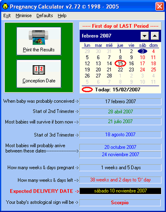 Image 0 for Pregnancy Calculator