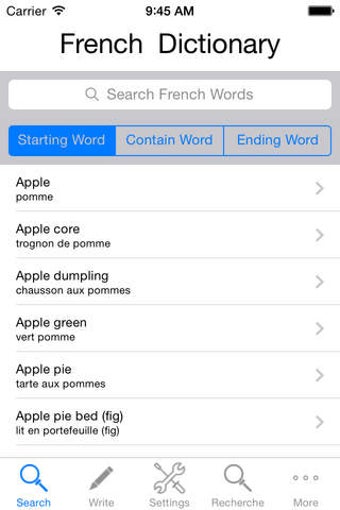 Image 0 for French Dictionary English…