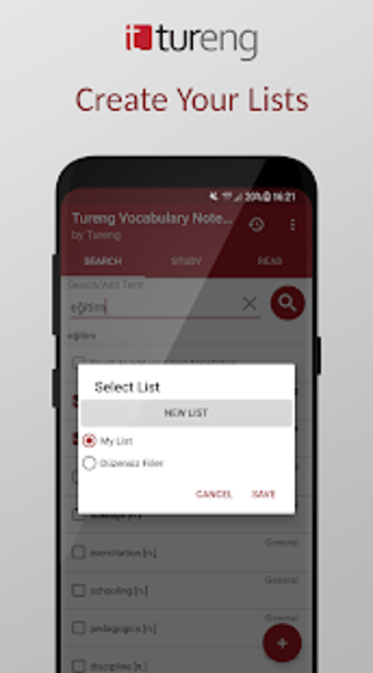 Image 0 for Tureng Vocabulary Noteboo…