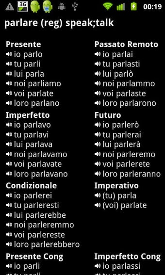 Image 0 for Italian Verbs