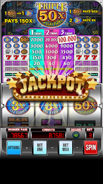 Imagen 3 para Triple 50x Pay Slot Machi…