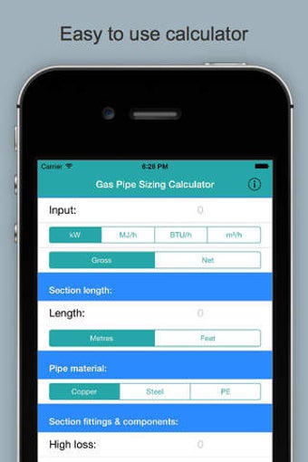 Imagen 0 para Gas Pipe Sizing Calculato…