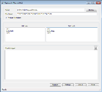 Image 0 for Replace In Files