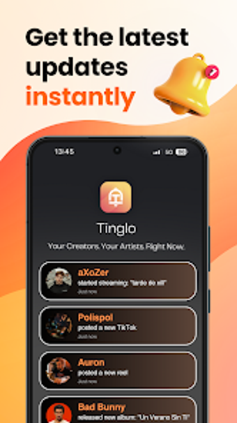Image 0 for Tinglo: Creator Alerts