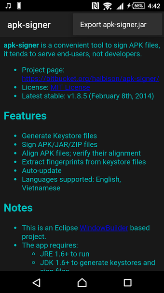 Imagen 0 para apk-signer