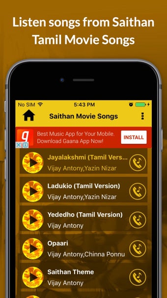 Imagen 0 para Saithan Tamil Movie Songs