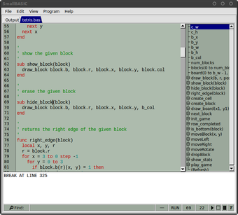 Image 0 for SmallBASIC for Linux