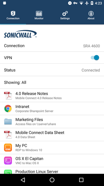 Imagen 3 para SonicWall Mobile Connect
