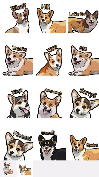 Image 0 for CorgiMojis - Corgi Emoji …