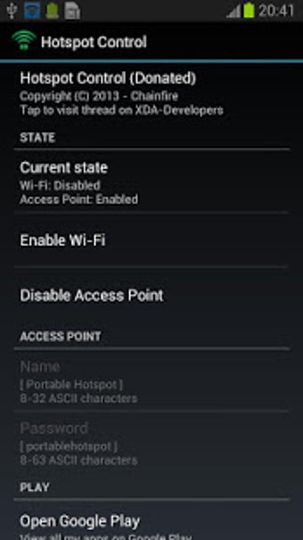 Image 0 for Hotspot Control