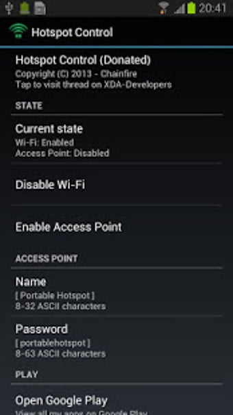 Image 0 for Hotspot Control