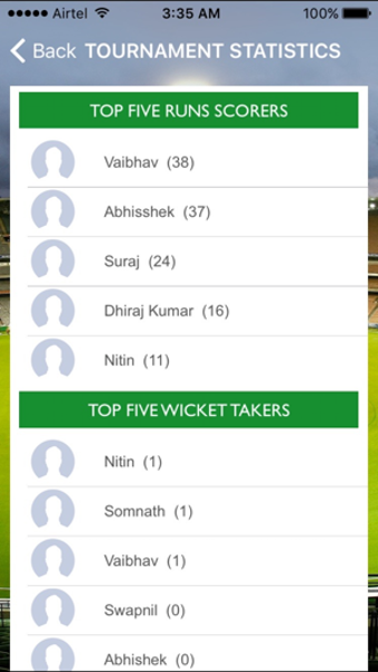 Imagen 1 para Cricket Scoreboard App