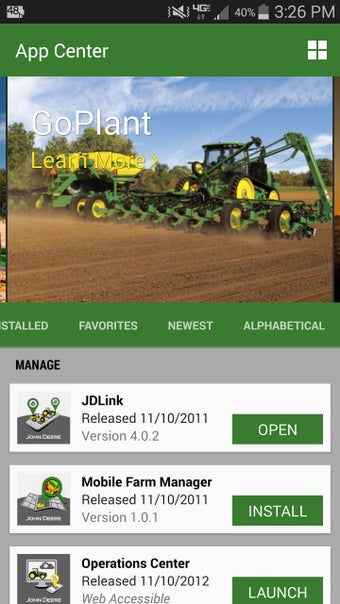Imagen 0 para John Deere App Center