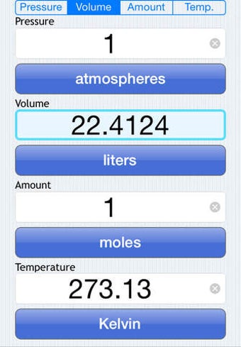 Image 0 for PVnRT - Ideal Gas Calcula…