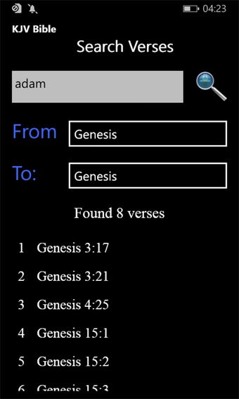 Imagen 1 para KJV offline Bible for Win…