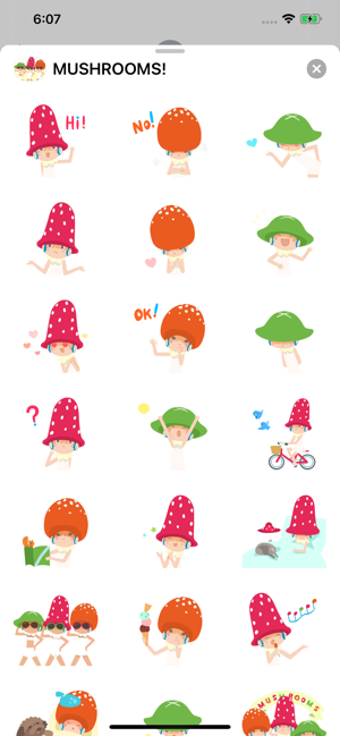 Image 1 for MUSHROOMS! Stickers