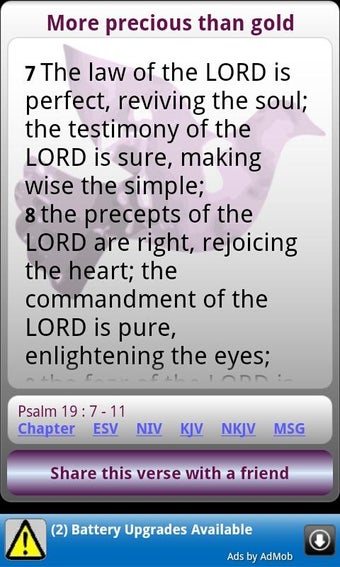 Imagen 2 para Uplifting Psalms Daily Bi…