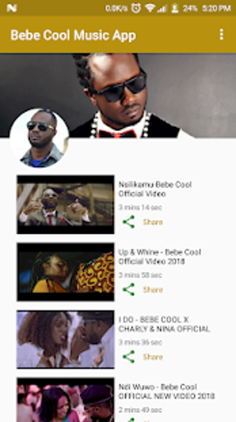 Image 2 for Bebe Cool Music App - Uga…