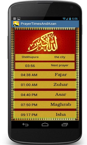 Image 0 for Prayer Times and Azan