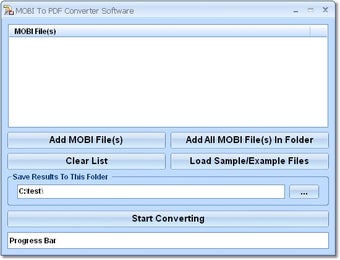 Image 0 for MOBI To PDF Converter Sof…