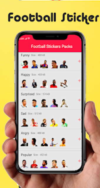 Image 0 for Football Players Stickers…