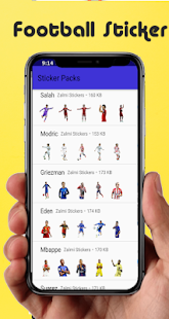 Image 2 for Football Players Stickers…