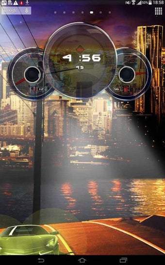 Image 1 for Speedometer Cars Clock Li…
