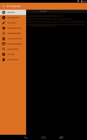 Imagen 0 para Elite Dangerous TradePad