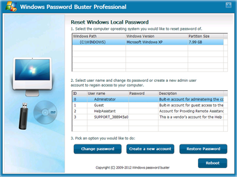 Image 0 for Windows Password Buster P…