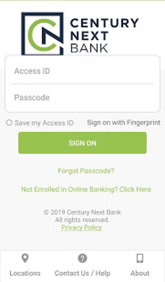 Century Next Bank Mobile Screen Captures 1