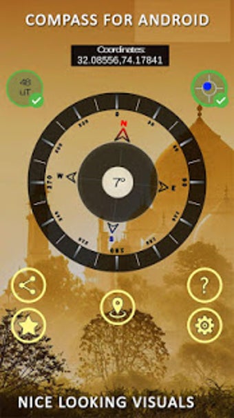 Imagen 1 para Gyro Compass App for Andr…