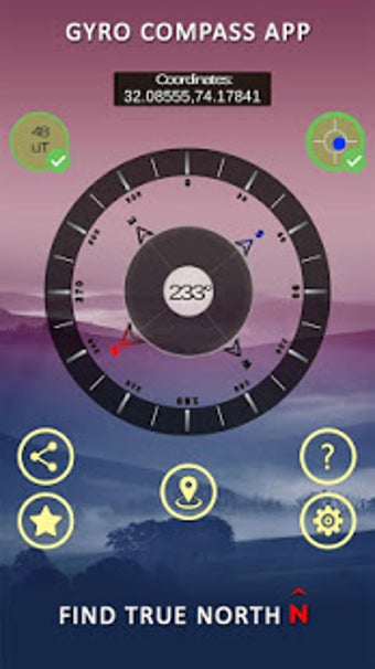 Imagen 1 para Gyro Compass App for Andr…
