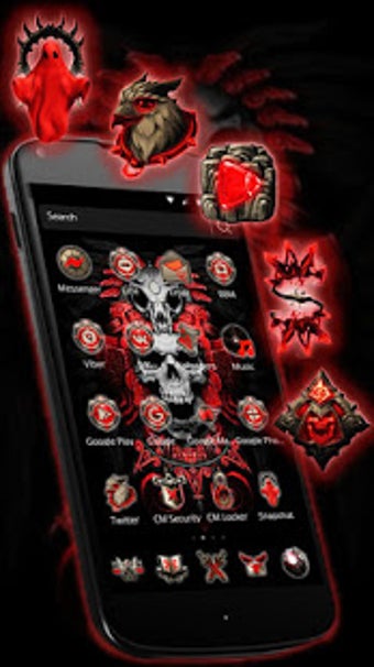 Image 1 for Red Blood Skull Launcher