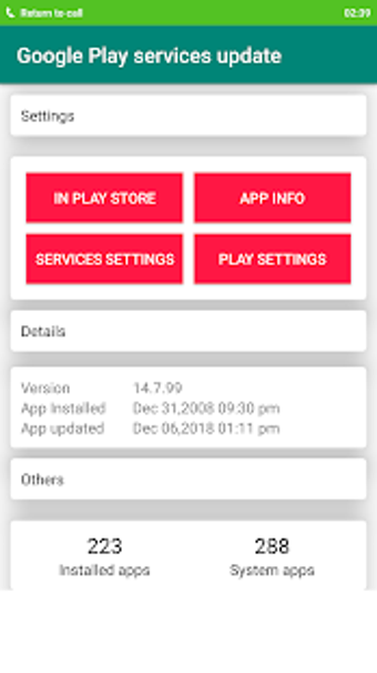 Image 0 for Play Services Update and …