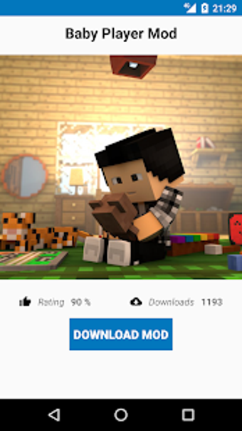 Image 1 for Baby Player Mod for MCPE