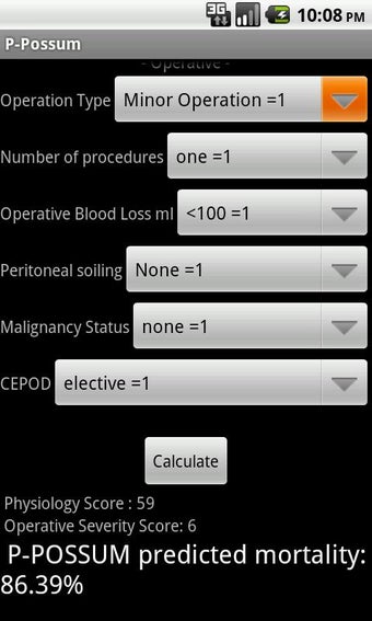 Imagen 1 para P-POSSUM