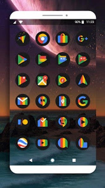Imagen 1 para Pix Dark Icon Pack
