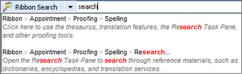 Image 0 for RibbonSearch