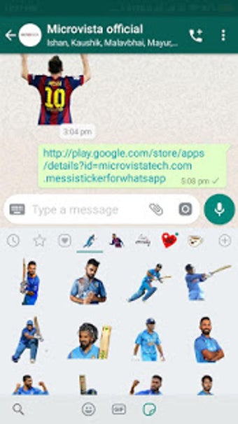 Image 1 for Indian Cricket Team Stick…