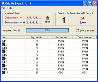 Image 0 for OddOrEven