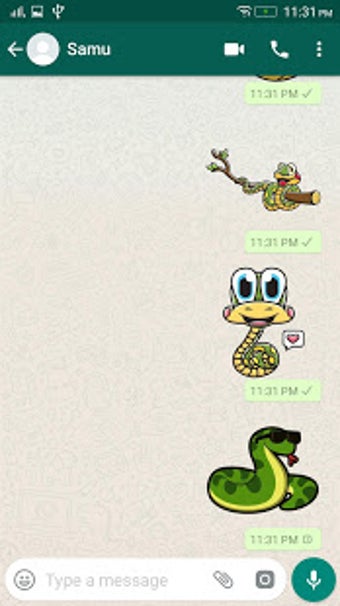 Image 3 for Snake WAStickers for What…